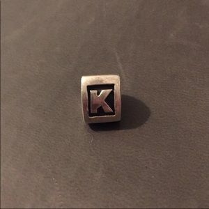 Retired Pandora letter K charm